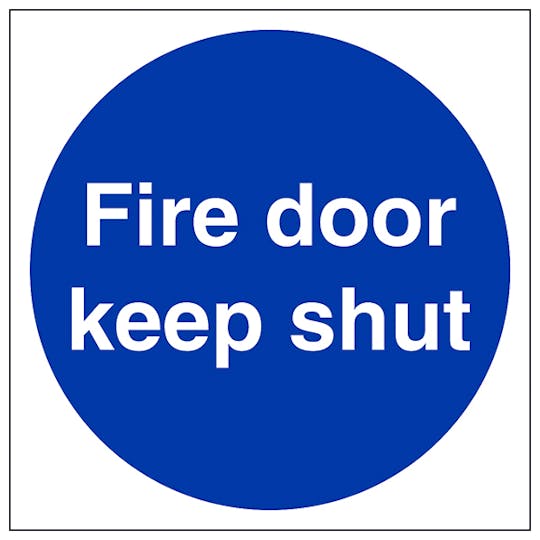 Fire Door Keep Shut Safety Sign