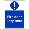 Fire Door Keep Shut Safety Sign