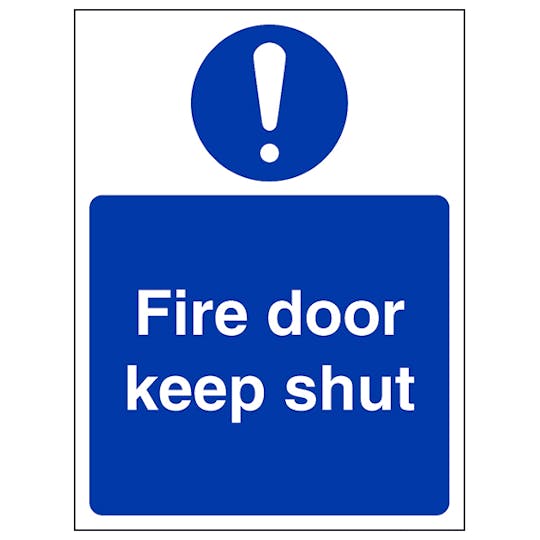 Fire Door Keep Shut Safety Sign