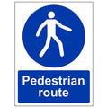 Pedestrian Route Safety Sign