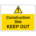 Construction Site Keep Out Safety Sign