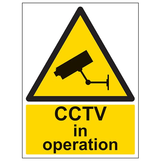 CCTV In Operation Safety Sign