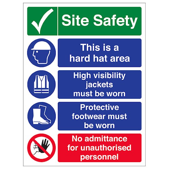 Site Safety Notice Safety Sign