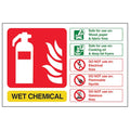 Wet Chemical Fire Extinguisher Safety Sign