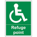 Refuge Point Safety Sign