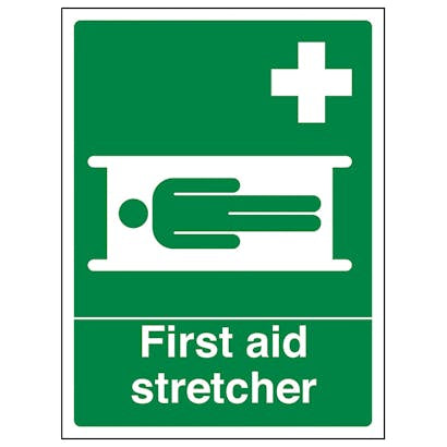 Stretcher Safety Sign