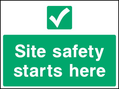 Site Safety safety sign