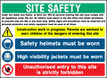 Site Safety Board safety sign