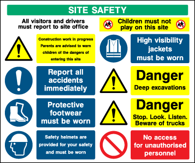 Site Safety Board safety sign