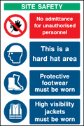 Site Safety Board safety sign