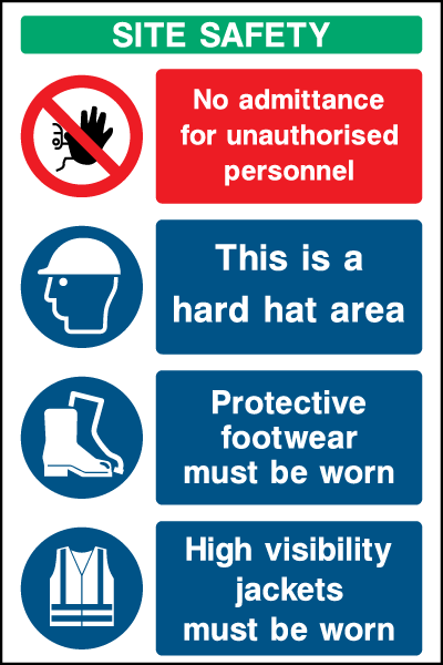Site Safety Board safety sign