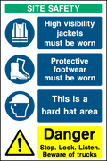 Site Safety Board safety sign