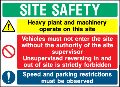 Site Safety Board safety sign