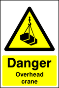 Overhead Crane safety sign