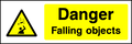 Falling Objects safety sign