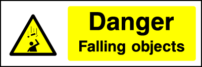 Falling Objects safety sign