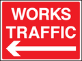 Works Traffic safety sign