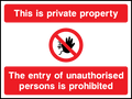 No Entry safety sign