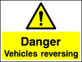 Vehicles Reversing safety sign