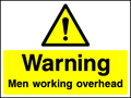 People Working Overhead safety sign